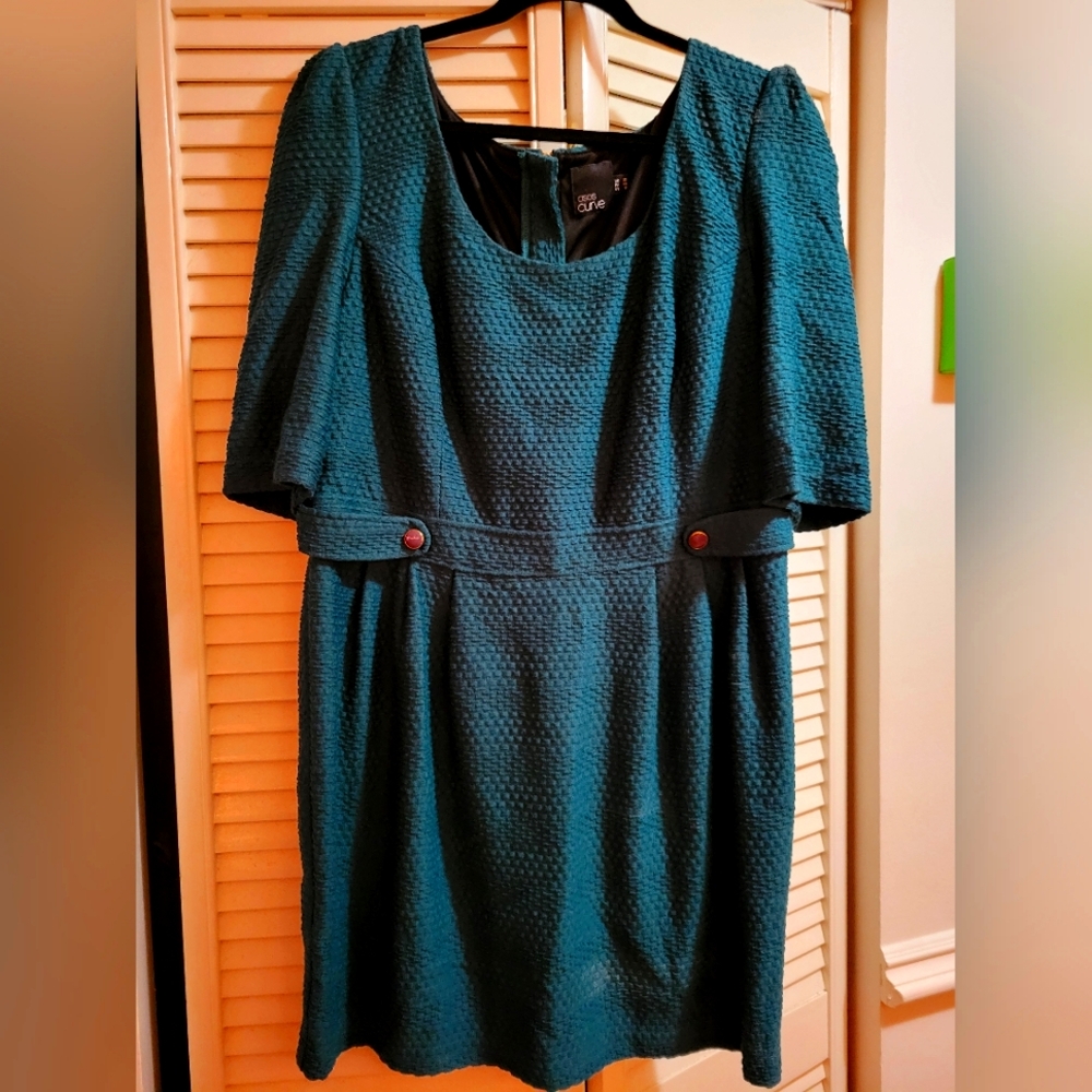 ASOS Structured Teal Dress  Size 16